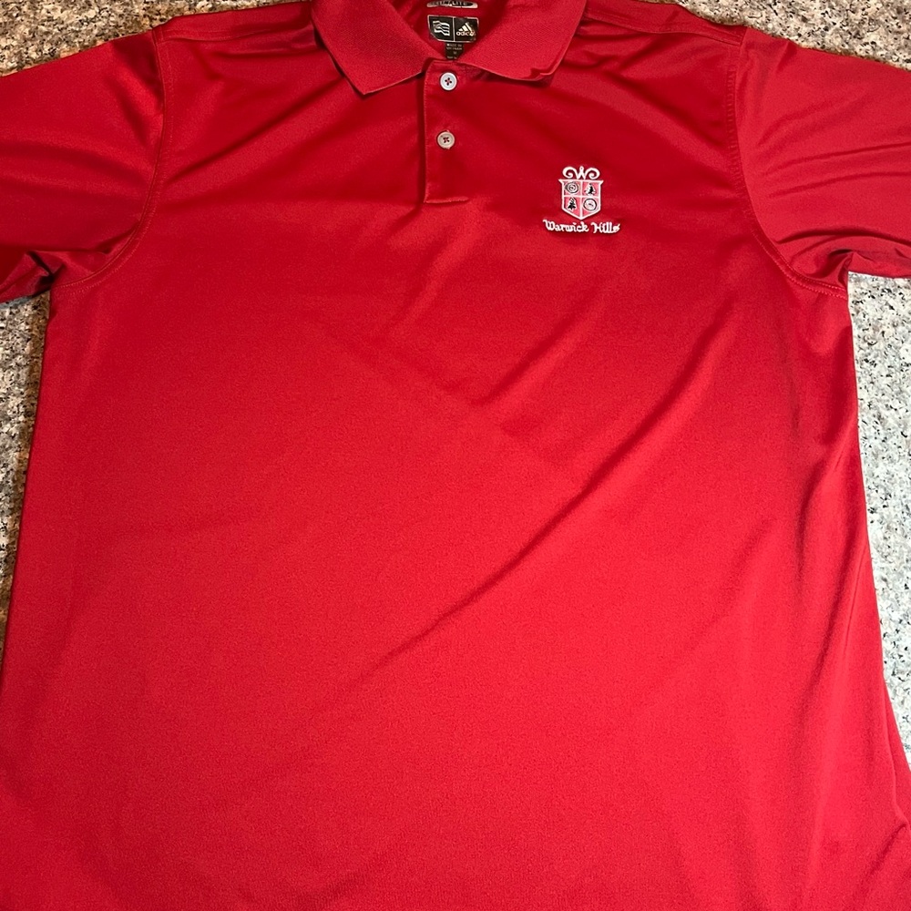 Adidas Climalite Golf Polo With Warwick Hills On Chest Size M